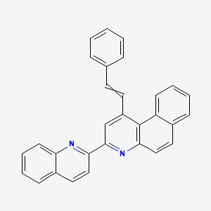 1-(2-Phenylethenyl)-3-(quinolin-2-yl)benzo[f]quinoline