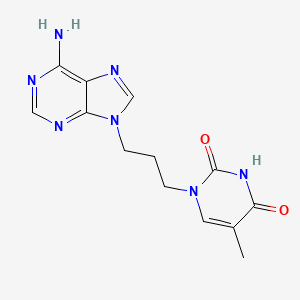 1-[3-(6-Amino-9H-purin-9-yl)propyl]-5-methylpyrimidine-2,4(1H,3H)-dione