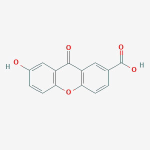 molecular formula C14H8O5 B15480452 7-Hydroxy-9-oxo-9H-xanthene-2-carboxylic acid CAS No. 33459-20-0