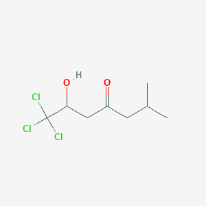 molecular formula C8H13Cl3O2 B15480455 1,1,1-Trichloro-2-hydroxy-6-methyl-4-heptanone CAS No. 22703-72-6