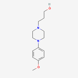 molecular formula C14H22N2O2 B15480462 3-[4-(4-Methoxyphenyl)piperazin-1-yl]propan-1-ol CAS No. 32205-58-6