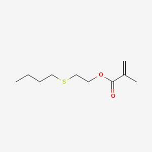 molecular formula C10H18O2S B15480528 Methacrylic acid, 2-(butylthio)ethyl ester CAS No. 23281-95-0