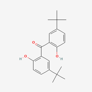 molecular formula C21H26O3 B15480541 Bis(5-tert-butyl-2-hydroxyphenyl)methanone CAS No. 25446-98-4