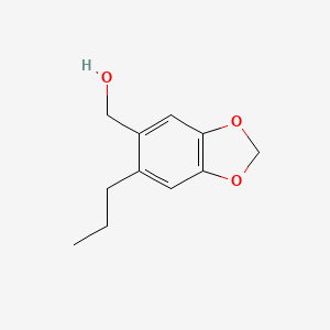 molecular formula C11H14O3 B15480550 (6-Propyl-2H-1,3-benzodioxol-5-yl)methanol CAS No. 21809-60-9