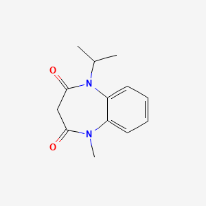 molecular formula C13H16N2O2 B15480558 1-Methyl-5-(propan-2-yl)-1H-1,5-benzodiazepine-2,4(3H,5H)-dione CAS No. 23954-55-4