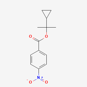 molecular formula C13H15NO4 B15480563 2-Cyclopropylpropan-2-yl 4-nitrobenzoate CAS No. 23437-99-2