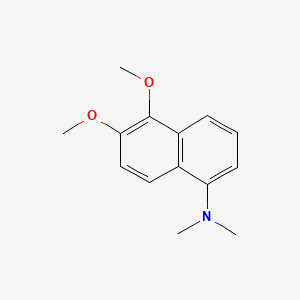 molecular formula C14H17NO2 B15480596 2-Naphthylamine, 5,6-dimethoxy-N,N-dimethyl- CAS No. 23923-03-7