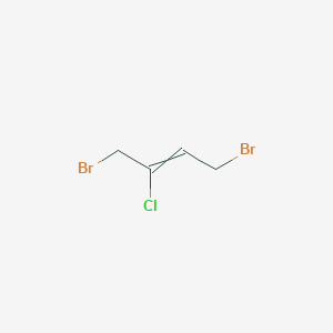 molecular formula C4H5Br2Cl B15480602 1,4-Dibromo-2-chlorobut-2-ene CAS No. 22539-47-5