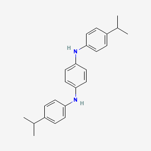 molecular formula C24H28N2 B15480630 N~1~,N~4~-Bis[4-(propan-2-yl)phenyl]benzene-1,4-diamine CAS No. 33288-01-6