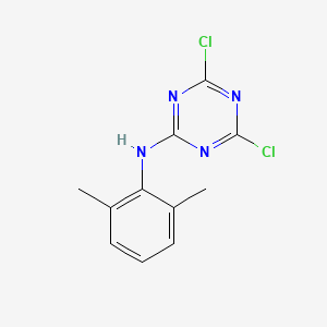 molecular formula C11H10Cl2N4 B15480669 4,6-dichloro-N-(2,6-dimethylphenyl)-1,3,5-triazin-2-amine CAS No. 27315-07-7