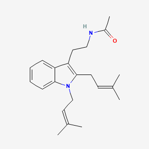 N-{2-[1,2-Bis(3-methylbut-2-en-1-yl)-1H-indol-3-yl]ethyl}acetamide