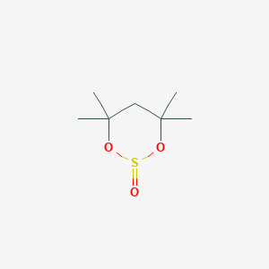 molecular formula C7H14O3S B15481054 4,4,6,6-Tetramethyl-1,3,2lambda~4~-dioxathian-2-one CAS No. 32475-82-4