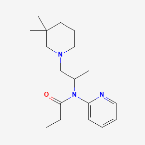 (RS)-trans-N-(2-(3,3-Dimethylpiperidino)-1-methylethyl)-N-2-pyridylpropionamide