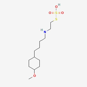 molecular formula C13H27NO4S2 B15481132 S-2-((4-(4-Methoxycyclohexyl)butyl)amino)ethyl thiosulfate CAS No. 21209-07-4