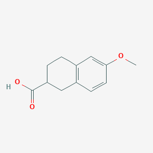 molecular formula C12H14O3 B154820 (R)-6-甲氧基-1,2,3,4-四氢萘-2-羧酸 CAS No. 136759-35-8