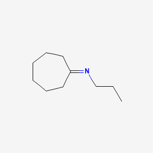 1-Propanamine, N-cycloheptylidene-