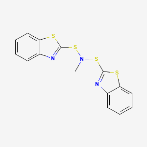 n,n-Bis(1,3-benzothiazol-2-ylsulfanyl)methanamine