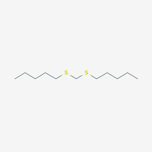 1-{[(Pentylsulfanyl)methyl]sulfanyl}pentane