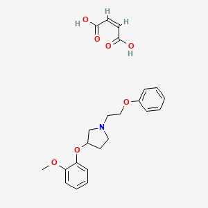 (Z)-but-2-enedioic acid;3-(2-methoxyphenoxy)-1-(2-phenoxyethyl)pyrrolidine