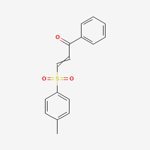 2-Propen-1-one, 3-[(4-methylphenyl)sulfonyl]-1-phenyl-