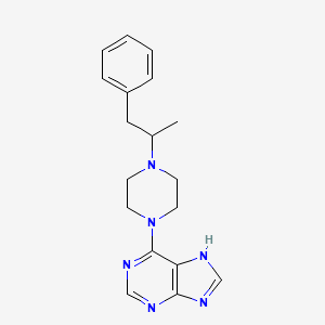 6-(4-(alpha-Methylphenethyl)-1-piperazinyl)-9H-purine