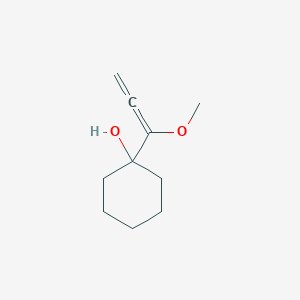 molecular formula C10H16O2 B15482732 1-(1-Methoxypropadienyl)cyclohexan-1-ol CAS No. 22082-41-3