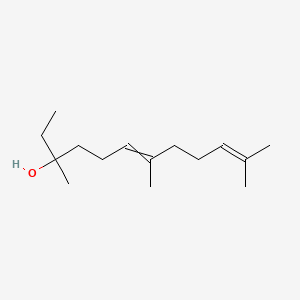 molecular formula C15H28O B15482763 6,10-Dodecadien-3-ol, 3,7,11-trimethyl-, (Z)- CAS No. 20663-13-2