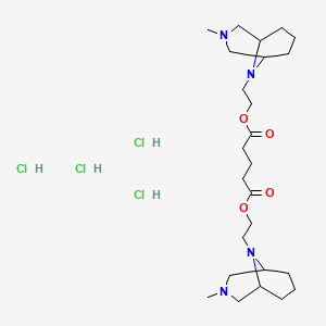 bis[2-(3-methyl-3,9-diazabicyclo[3.3.1]nonan-9-yl)ethyl] pentanedioate;tetrahydrochloride