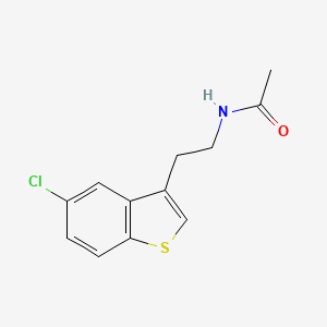 Acetamide, N-[2-(5-chlorobenzo[b]thien-3-yl)ethyl]-