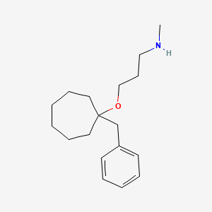 3-[(1-Benzylcycloheptyl)oxy]-N-methylpropan-1-amine