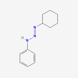 molecular formula C12H17N3 B15482829 (1E)-1-Cyclohexyl-3-phenyltriaz-1-ene CAS No. 21124-14-1