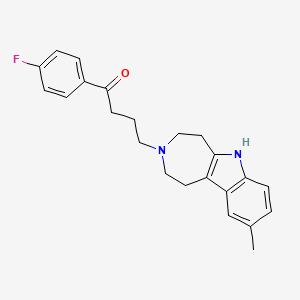 Butyrophenone, 4'-fluoro-4-(1,4,5,6-tetrahydro-9-methylazepino(4,5-b)indol-3(2H)-yl)-