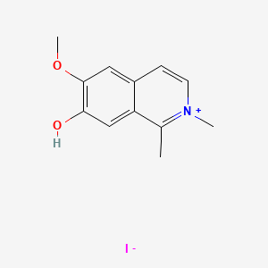 7-Hydroxy-6-methoxy-1,2-dimethylisoquinolin-2-ium iodide