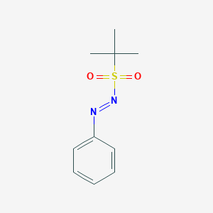 molecular formula C10H14N2O2S B15482850 (E)-1-(2-Methylpropane-2-sulfonyl)-2-phenyldiazene CAS No. 22082-57-1