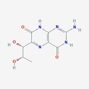 molecular formula C9H11N5O4 B15482881 2-Amino-6-[(1R,2S)-1,2-dihydroxypropyl]pteridine-4,7(1H,8H)-dione CAS No. 23259-60-1