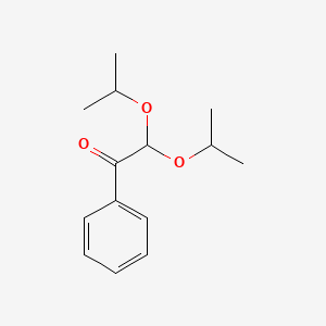 molecular formula C14H20O3 B15482911 Ethanone, 2,2-bis(1-methylethoxy)-1-phenyl- CAS No. 21983-73-3