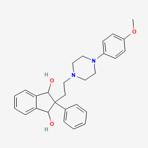 1,3-Indandiol, 2-(2-(4-(p-methoxyphenyl)-1-piperazinyl)ethyl)-2-phenyl-