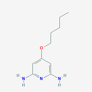 molecular formula C10H17N3O B15482979 4-Pentoxypyridine-2,6-diamine CAS No. 18961-00-7