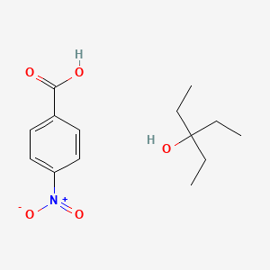 molecular formula C14H21NO5 B15482981 3-Ethylpentan-3-ol;4-nitrobenzoic acid CAS No. 22428-93-9