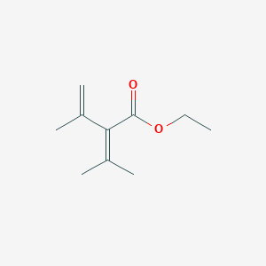 2-Butenoic acid, 3-methyl-2-(1-methylethenyl)-, ethyl ester