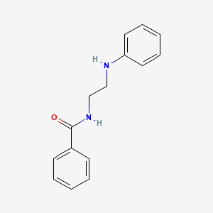 molecular formula C15H16N2O B15483002 Benzamide, N-[2-(phenylamino)ethyl]- CAS No. 13670-23-0