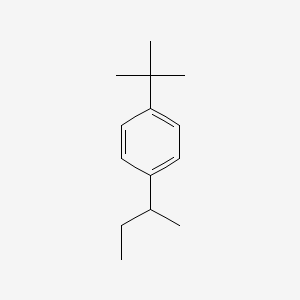 molecular formula C14H22 B15483014 Benzene, 1-(1,1-dimethylethyl)-4-(1-methylpropyl)- CAS No. 25027-33-2