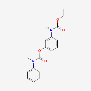 molecular formula C17H18N2O4 B15483021 [3-(ethoxycarbonylamino)phenyl] N-methyl-N-phenylcarbamate CAS No. 21177-71-9