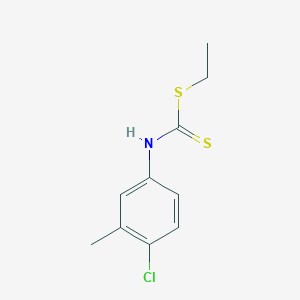 Carbanilic acid, 4-chloro-3-methyldithio-, ethyl ester