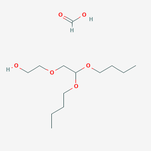 molecular formula C13H28O6 B15483109 2-(2,2-Dibutoxyethoxy)ethanol;formic acid CAS No. 13235-78-4