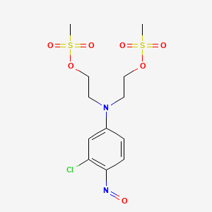 [(3-Chloro-4-nitrosophenyl)imino]diethane-2,1-diyl dimethanesulfonate