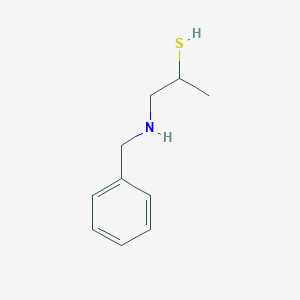 molecular formula C10H15NS B15483147 2-Propanethiol, 1-[(phenylmethyl)amino]- CAS No. 25538-71-0