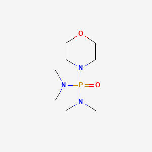 molecular formula C8H20N3O2P B15483154 N,N,N',N'-Tetramethyl-P-morpholin-4-ylphosphonic diamide CAS No. 14129-95-4