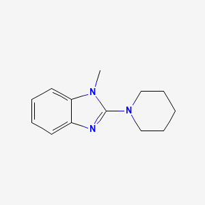 molecular formula C13H17N3 B15483168 1-Methyl-2-(piperidin-1-yl)-1H-benzimidazole CAS No. 15284-84-1