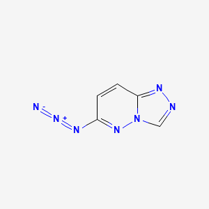 molecular formula C5H3N7 B15483185 6-Azido[1,2,4]triazolo[4,3-b]pyridazine CAS No. 14393-80-7